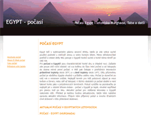 Tablet Screenshot of egypt-pocasi.cestujlevne.info